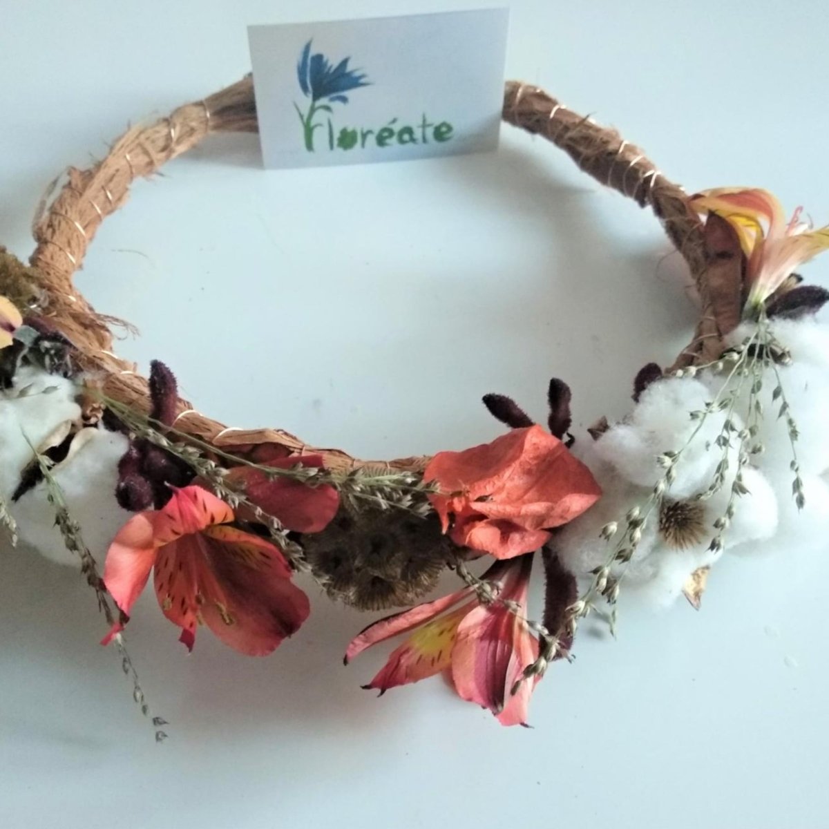 Corona de flores secas Floreate
